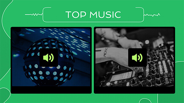 Interactive Top music template