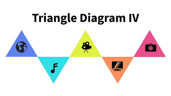 Interactive Triangle diagram iv template