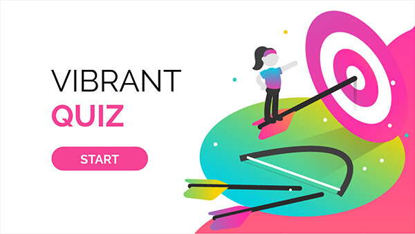 Interactive Vibrant quiz template