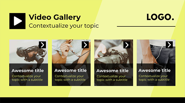 Interactive Video gallery ii template