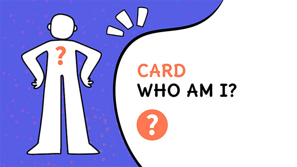Interactive Who am i card template