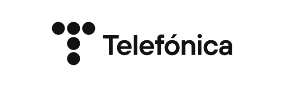 Logo of Telefónica, company using Genially