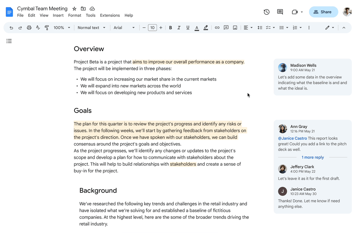 manage comments faster in Google Docs, Sheets and Slides