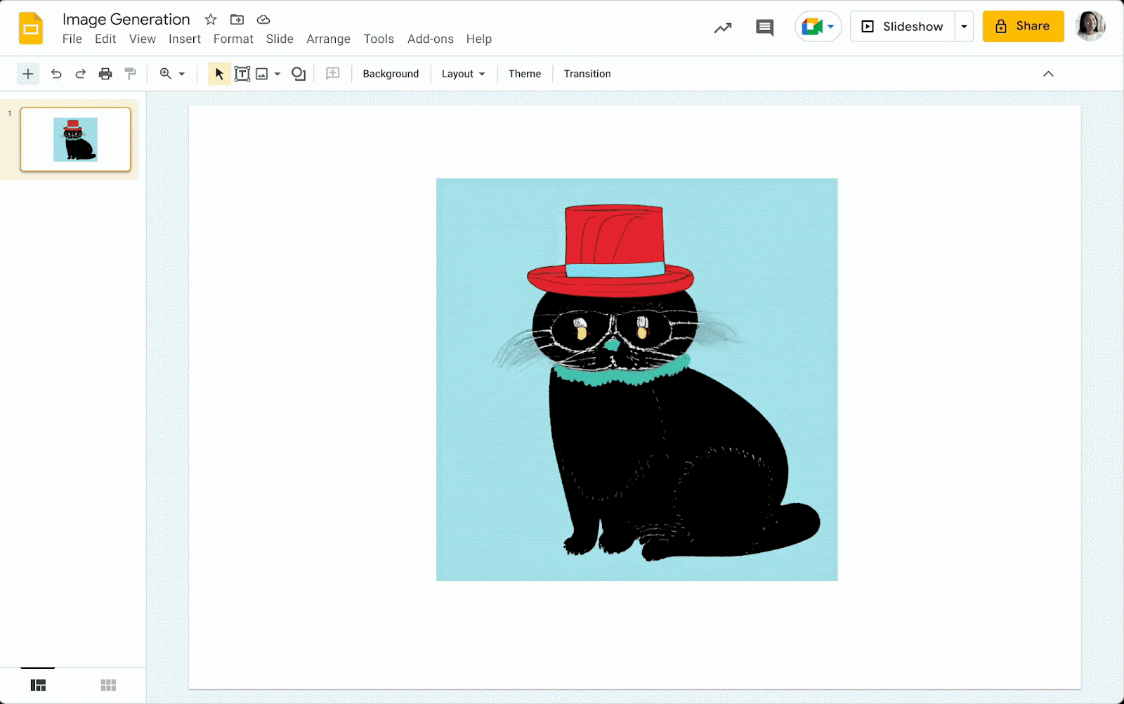 Remove the background from your images in Google Slides