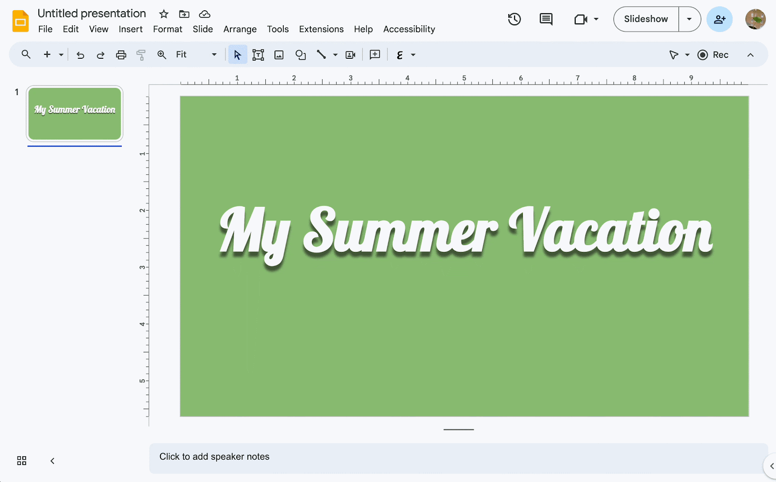 Easily drag and drop an image to replace the background in Google Slides