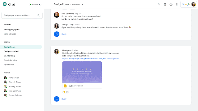 Smart Reply in Hangouts Chat