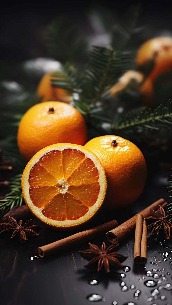 oranges,cinnamon,new year,wallpaper,citrus,spruce