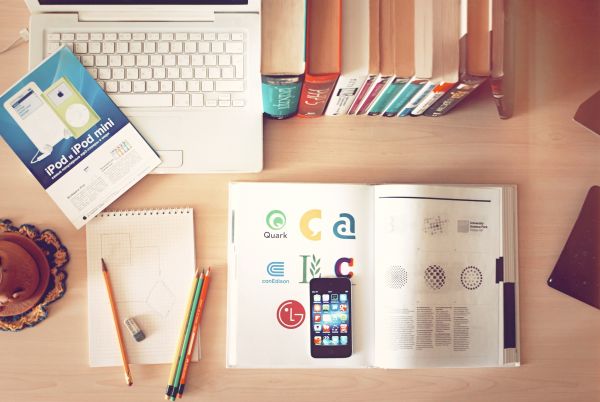 laptop,desk,book,pencil,creative,advertising
