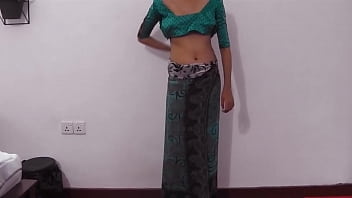 indian teacher, real homemade, indian, saree dress