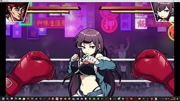 hentai, boxing waifu, video game, fist