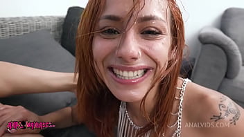 rough sex, anal, heavily tattooed, spit in mouth
