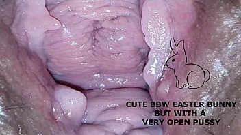 happy easter, bbw, gapes, open pussy