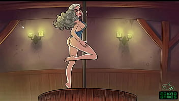bar girl, anime hentai, pole dance, hentai comic