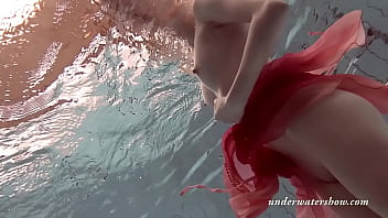 underwater, ex girlfriend, natural tits, swimming pool