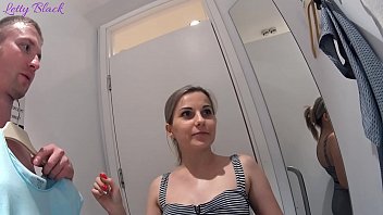 public sex, fitting room, blowjob, roleplay