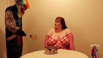 pounding, huge tits, bbw, food porn
