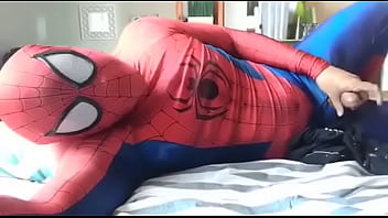 spiderman, cum