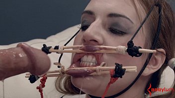 face fuck, mmf, bondage, rough oral