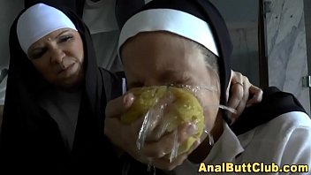 ass, nun, fetish, gaping