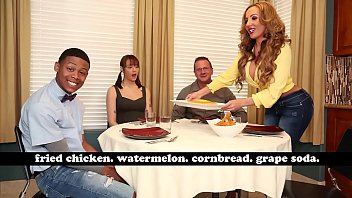 big cock, fried chicken, step mom is horny, big black cock