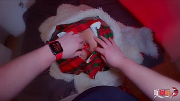 big ass, christmas, christmas gift, creampie close up