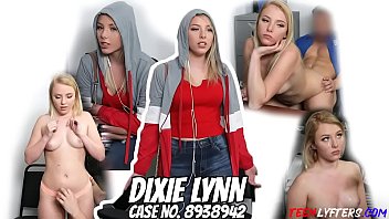 Dixie Lynn, reverse cowgirl, natural tits, busted