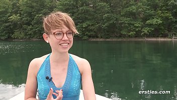 girl cumming, german speaking, fingering, outdoors