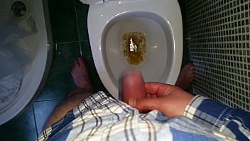 pissing, morning, wc