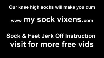 socks, jerk off instruction, foot fetish, footjob