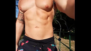 abs, rico, nipple, tanned