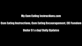 fetish, cumeatinginstruction, cum eating instructions movies, cei clips