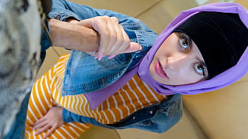 hijabi, scarf, Angeline Red, shy