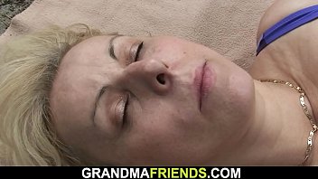 granny threesome, mature threesome, 3some, old lady