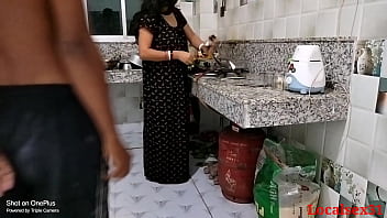 black cock, hardcore, indian, desi bhabi kitchen sex
