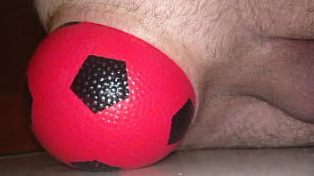 up close, huge ball, anal, huge insertion