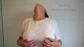 bathroom, Bettie Hayward, shower, pornstar