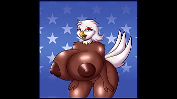 hentai, 4th of july, flag, furry