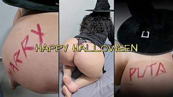 Slut Wife Karina, panties, happy halloween, big ass