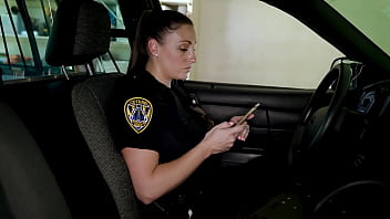 cop, blonde, mike hancho, ass to mouth