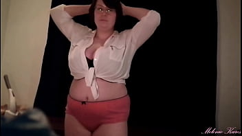big tits, bra, dress shirt, melonie kares
