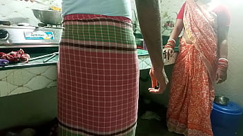 fuck maid pussy, malkin ki chudayi, sex in kitchen, bengali bhabi