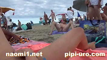 public, dick, plage, lesbienne
