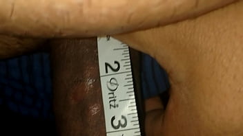 big cock, solo, measured, measuring