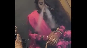 hot, deshi wife, indian, smoking