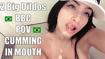cum, brazilian girl, manyvids, porra na boca