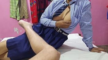 young student fuck teacher, techer and student, small tits, indian web series hindi