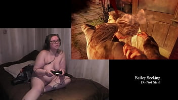 gaming, piercings, big tits, naked gaming