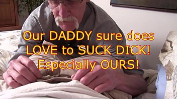 male sucks cum, cream, sucking step sons, cum eating step dad