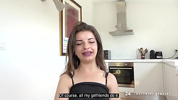 milan, blowjob, italian teen, kitchen sex