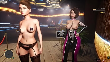 club, big tits, video game, strip club